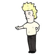 cartoon staring man N53