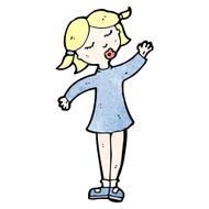 cartoon pretty blond girl N20