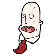 cartoon staring man N54