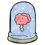 cartoon brain in jar N15