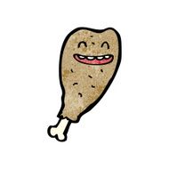 Cartoon Chicken Leg N41