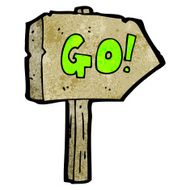 cartoon start sign N3