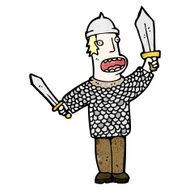 cartoon medieval warrior N5