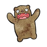 crazy cartoon bear N13