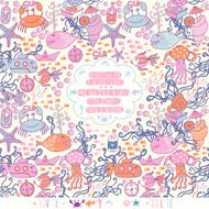 Abstract background doodle pattern N16