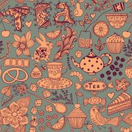 Abstract background doodle pattern N23