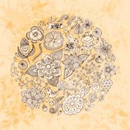 Abstract background doodle pattern N28