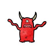 cartoon little monster N106