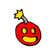 cartoon electric bomb