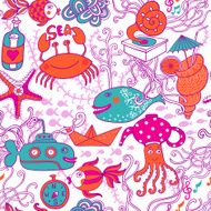 Abstract background doodle pattern N64