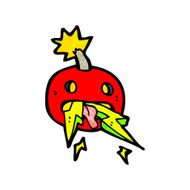 cartoon electric bomb N6