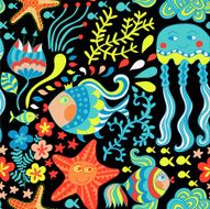 Abstract retro doodle pattern N5