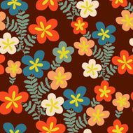 Retro background floral pattern