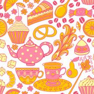 Abstract retro doodle pattern N6