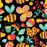 Abstract retro doodle pattern N7