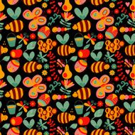 Abstract retro doodle pattern N8