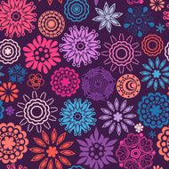 Abstract retro doodle pattern N9