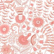 Abstract retro doodle pattern N12