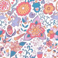 Abstract retro doodle pattern N13