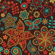 Abstract retro doodle pattern N16