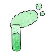 cartoon test tube experiment