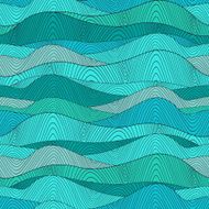 Abstract retro wave doodle pattern N2
