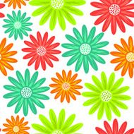Abstract retro floral pattern N13