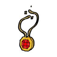 Cartoon Ruby Necklace N7