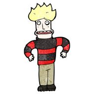 Cartoon Anxious Man N25