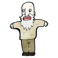 cartoon old man N48