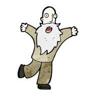 cartoon old man N49