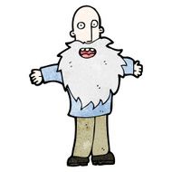 cartoon old man N50