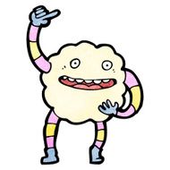 cartoon cloud creature N9