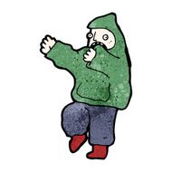 cartoon boy in hooded top N35
