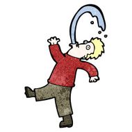 cartoon man spitting water N14