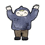 cartoon man surrendering N21