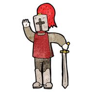 cartoon medieval knight N17