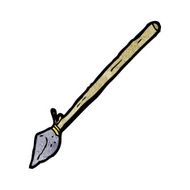 cartoon tribal spear N2