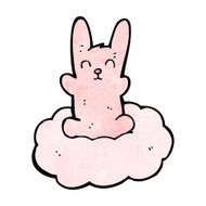 cartoon rabbit on cloud N8