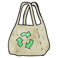 reusable bag cartoon