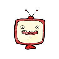 cartoon television set N9