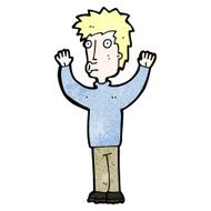 cartoon man surrendering N22
