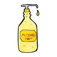 Cartoon Mustard Bottle N29