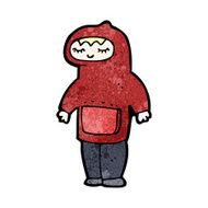 cartoon boy in hooded top N37