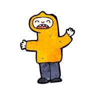 cartoon boy in hooded top N38