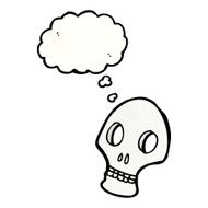 Cartoon Skull N119