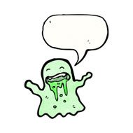 cartoon slimy ghost N25