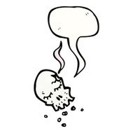 cartoon gun shot skull N2