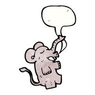 cartoon elephant with speech bubble N21