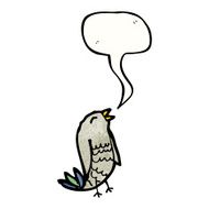 cartoon singing bird N50